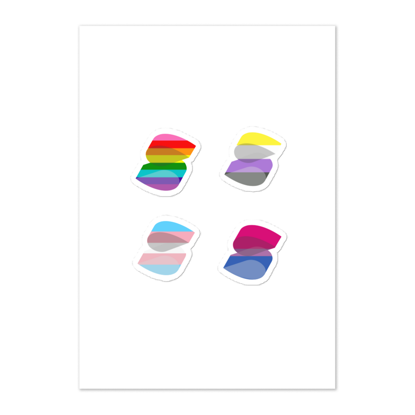 Solid Pride Stickers